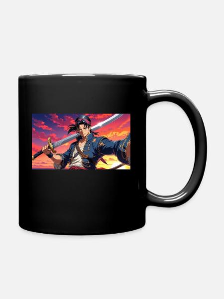 jiyuu no kaizoku - Tasse einfarbig - Schwarz