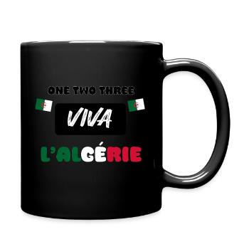 123 viva l'Algérie - Mug uni - noir - Droite