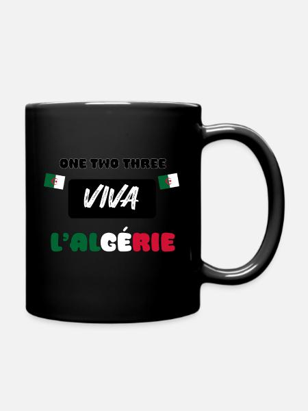 123 viva l'Algérie - Mug uni - noir