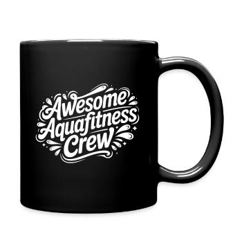 Lettrage de l'équipe d'aquafitness - Mug uni - noir - Droite