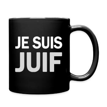 T SHIRT JE SUIS JUIF - Mug uni - noir - Droite