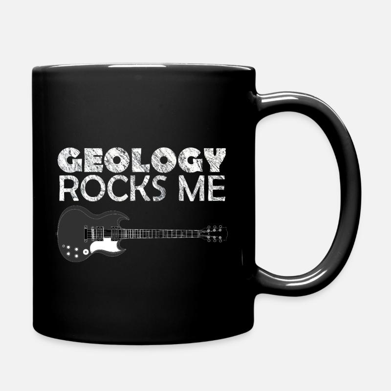 Geologie rockt mich! - Tasse einfarbig - Schwarz
