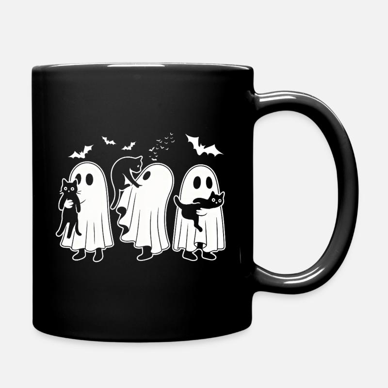 Halloween Cat Lovers - Full Colour Mug - black