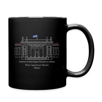 Athen Nationales Archaeologisches Museum Zeichnung - Tasse einfarbig - Schwarz - Rechts