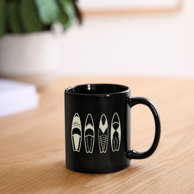 Planches de Surf Abstraites Minimalistes Mug uni