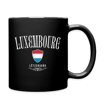 Luxembourg flag, made in Luxembourg - Full Colour Mug - black - Right