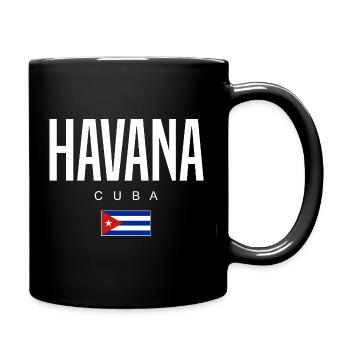 Havana Cuba Cubans - Full Colour Mug - black - Right