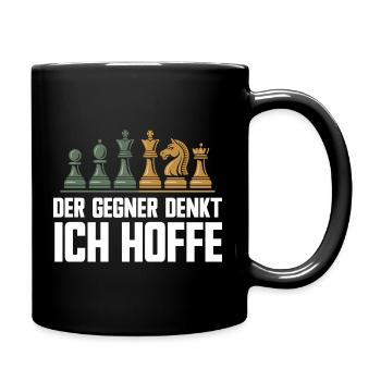 Funny Chess Set Chess Design Chess Pieces - Full Colour Mug - black - Right