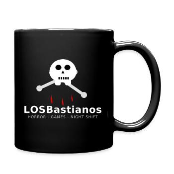 LosBastianos „Blutnacht“ – Skull & Bones - Tasse einfarbig - Schwarz - Rechts