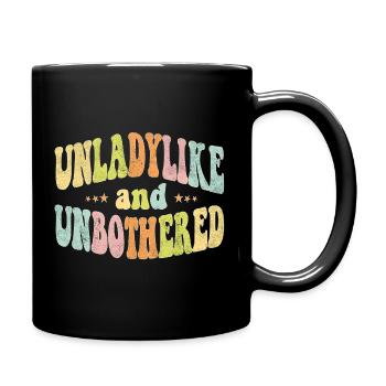 Pas digne d’une dame et sans être dérangée - Mug uni - noir - Droite