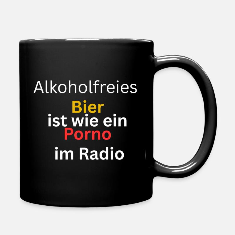 Chemise de bière-Drôle - Mug uni - noir