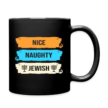 Hanukkah Chanukkah Hanukah - Tasse einfarbig - Schwarz - Rechts