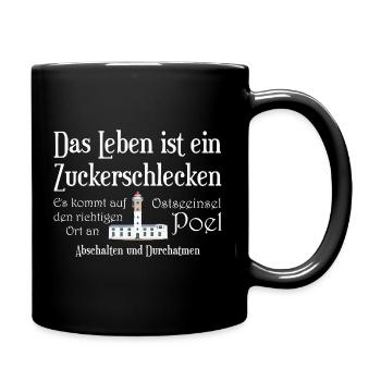 Insel Poel, Life is a walk in the park - Full Colour Mug - black - Right