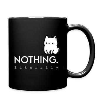 Kawaii Chat Blanc Rien - Mug uni - noir - Droite