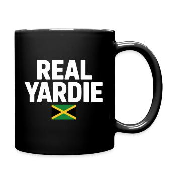 Real Yardie Jamaican Flag Tee - Tasse einfarbig - Schwarz - Rechts