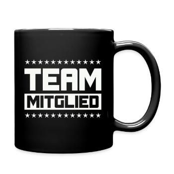 Team Mitglied - Tasse einfarbig - Schwarz - Rechts