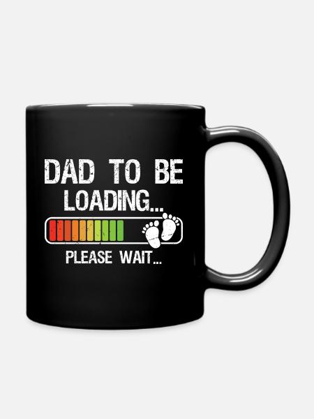 Expecting Dad Shirt Gift for Dad-To-Be Loading - Tasse einfarbig - Schwarz