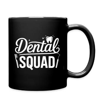 Chemise à logo Dental Squad – Zahnhelden - Mug uni - noir - Droite