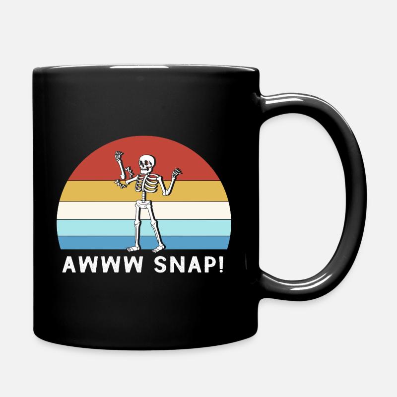 Fracture osseuse Fracture osseuse du squelette d’Halloween - Mug uni - noir