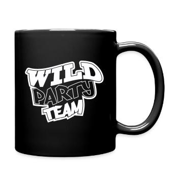 Motif graffiti de l’équipe Wild Party - Mug uni - noir - Droite