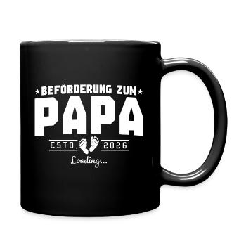 Dad 2026 loading Father-to-be - Full Colour Mug - black - Right
