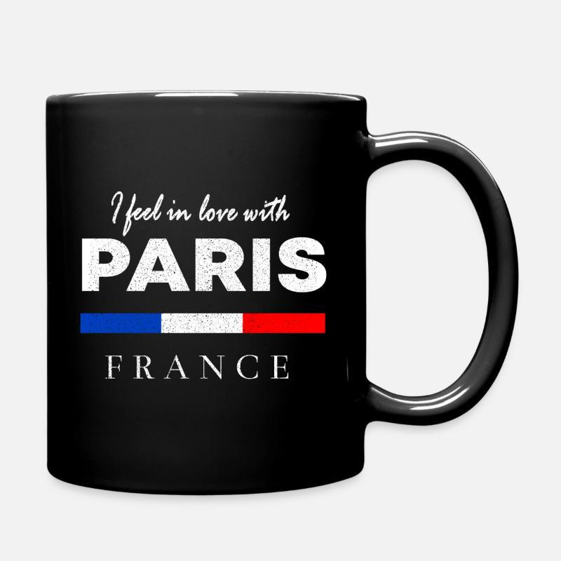 I fell in love with Paris – Frankreich Design - Tasse einfarbig - Schwarz