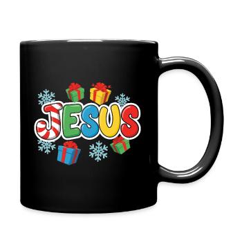 Je suis Noël Colorful Gift World - Mug uni - noir - Droite