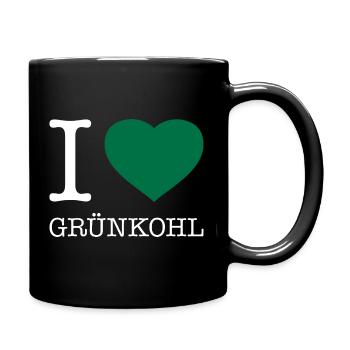 I love kale - Full Colour Mug - black - Right