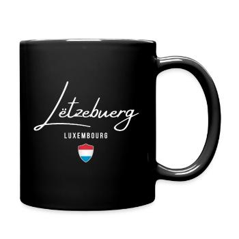 Ich liebe Luxemburg, geboren in Luxemburg - Tasse einfarbig - Schwarz - Rechts