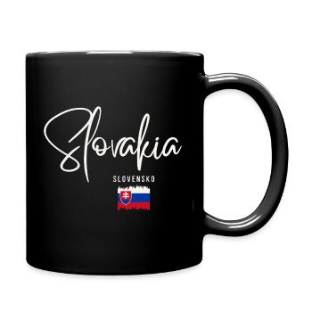 Slowakische Wurzeln, ich liebe die Slowakei - Tasse einfarbig - Schwarz - Rechts