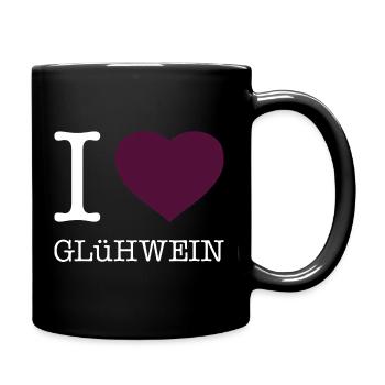 I love mulled wine - Full Colour Mug - black - Right