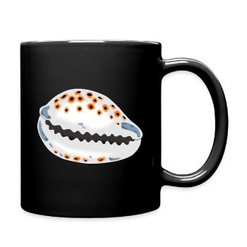 Shell with dots - Full Colour Mug - black - Right
