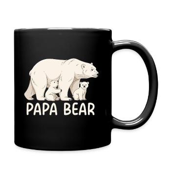 Papa Bear - Full Colour Mug - black - Right