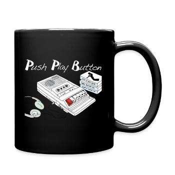 Vintage-Musik-Thema - Tasse einfarbig - Schwarz - Rechts