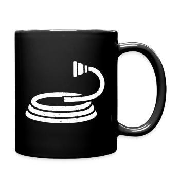 Fire Hose Water Garden Vector - Full Colour Mug - black - Right