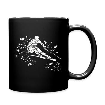 Alpine skiing Winter sports Nordic skiing - Full Colour Mug - black - Right