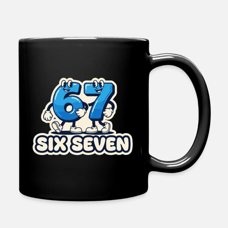 67 Meme Shirt – Six Seven Memes - Full Colour Mug - black