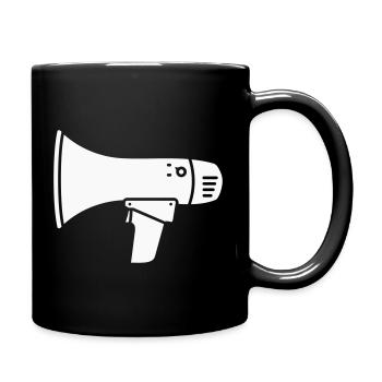 Ultras de démonstration bruyante du mégaphone - Mug uni - noir - Droite