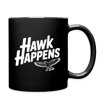 Hawk Happens - Full Colour Mug - black - Right