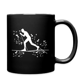 Cross-country skiing Cross-country skiing - Full Colour Mug - black - Right