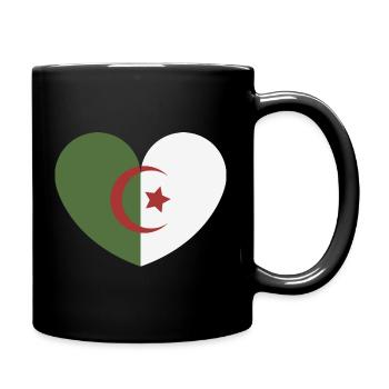 Algeria heart flag - Full Colour Mug - black - Right