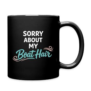 Les poils de mer s’en fichent - Mug uni - noir - Droite