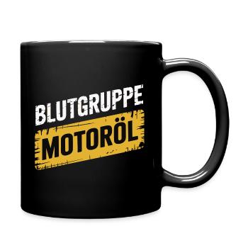 Groupe sanguin : conception du tournevis à huile moteur - Mug uni - noir - Droite