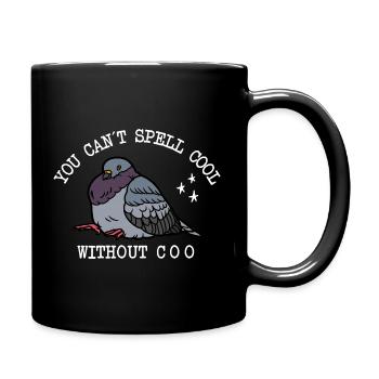 Taube Can’t Spell Cool - Tasse einfarbig - Schwarz - Rechts