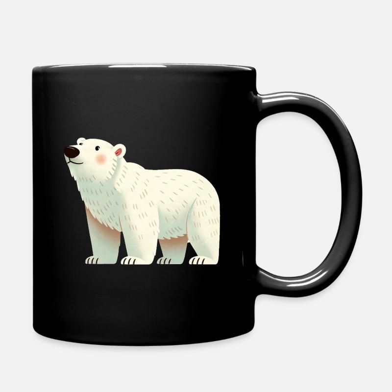 Eisbär - Tasse einfarbig - Schwarz