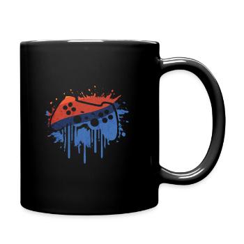 Gaming retro - Tasse einfarbig - Schwarz - Rechts