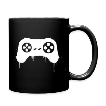 Gamepad Graffiti Drops - Full Colour Mug - black - Right