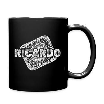 Ricardo as a baby bump - Full Colour Mug - black - Right