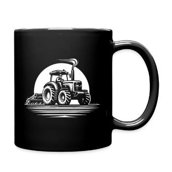 Cooles Traktor Design für echte Landwirte - Tasse einfarbig - Schwarz - Rechts