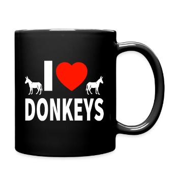 donkey - Full Colour Mug - black - Right